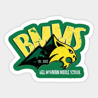 BMMS Bobcats Distressed Sticker